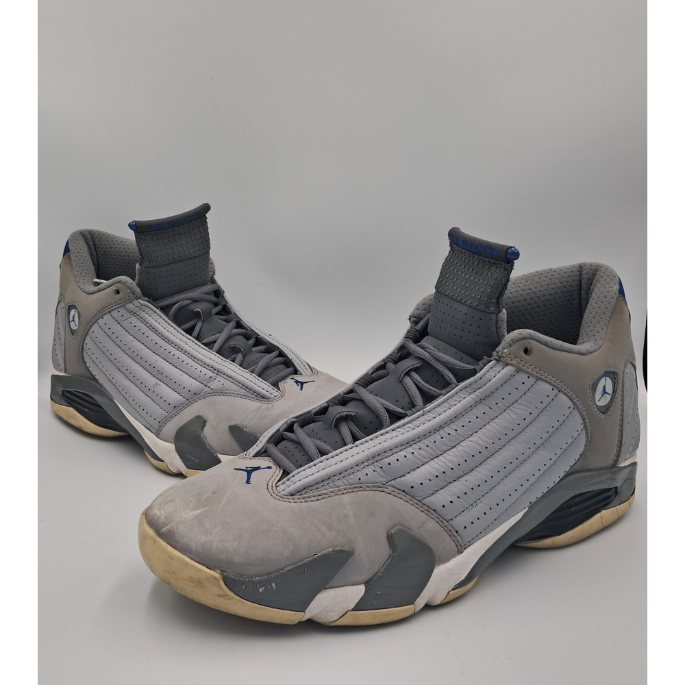 Size 13 - Jordan 14 Retro Wolf Grey - 487471-004 - RETAIL $300